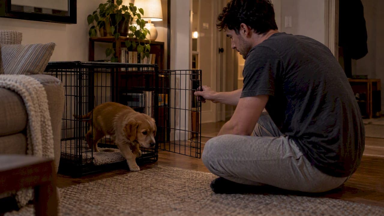 Puppy Crate Training: Vet Advice for 1–2 Nighttime Potty Trips